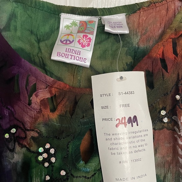 India Boutique Colorful Tie-Dye Dress - Picture 5 of 11